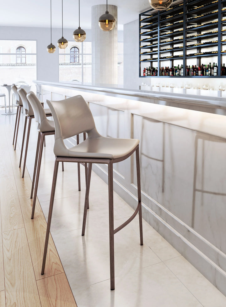 Ace Barstool (Set of 2) Brown &