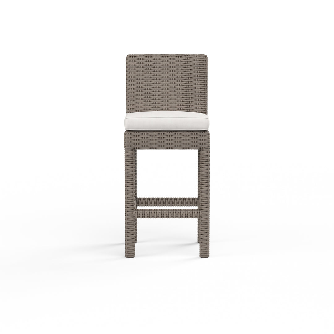 American Home Furniture | Sunset West - Coronado Barstool in Canvas Flax w/ Self Welt