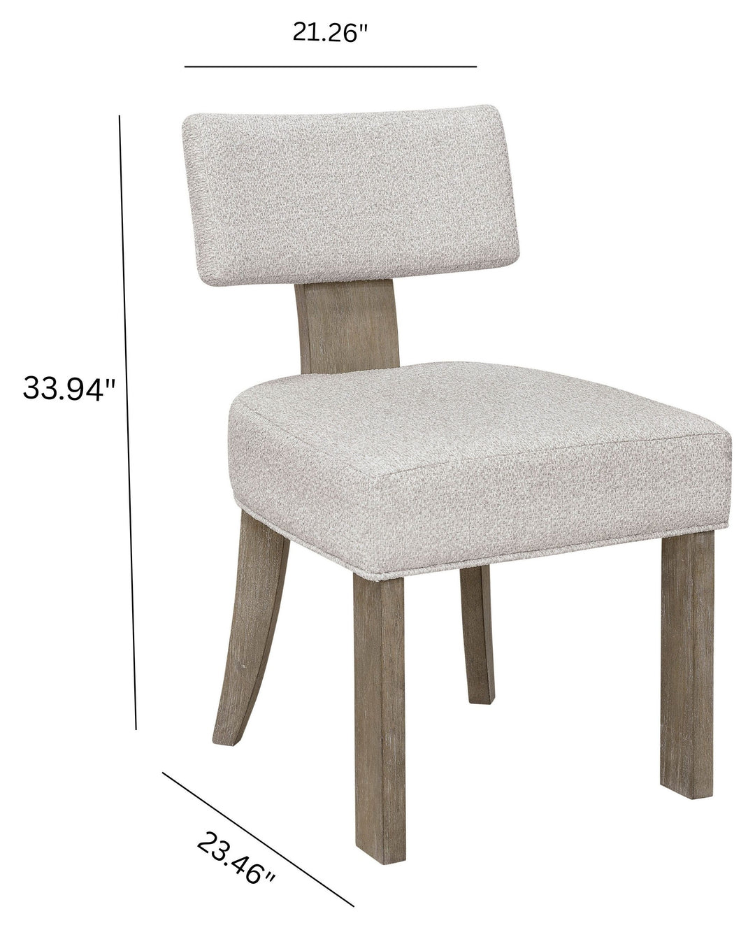 Anderson Park Moose Trail And Frontier Brown Klismos Dining Chair - Set of 2 - P402260