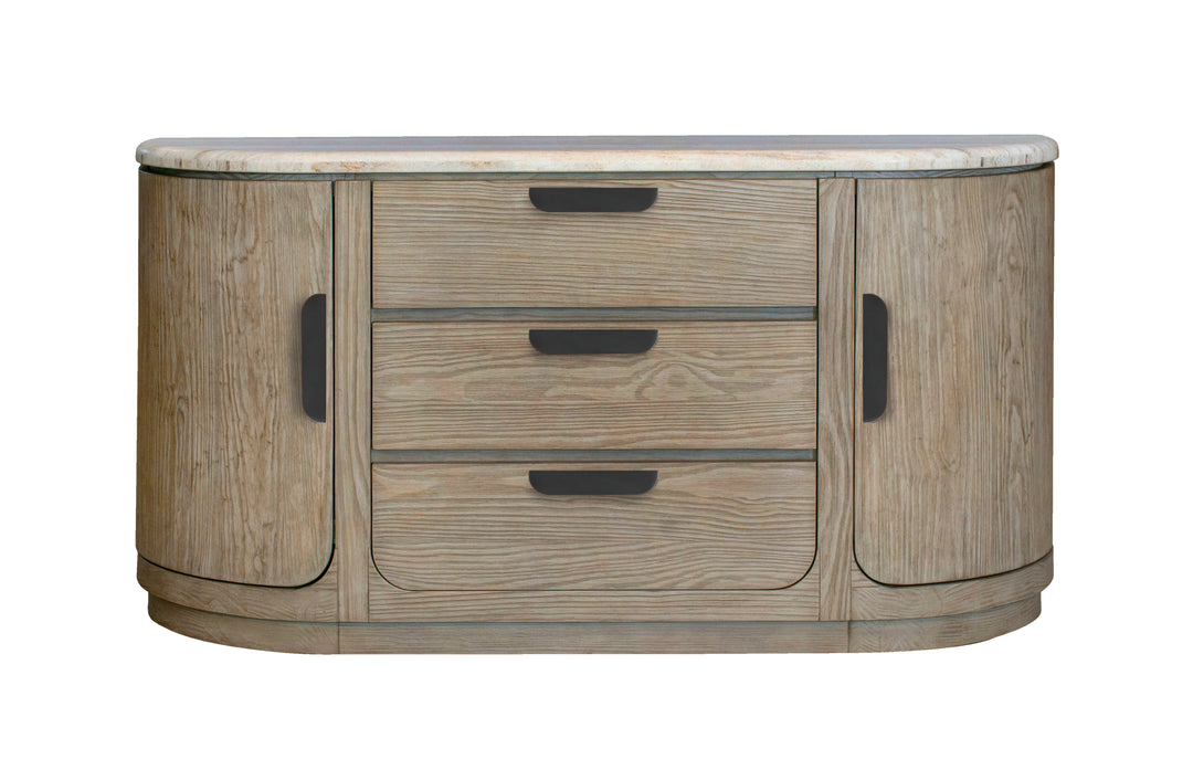 Braelyn Dorian Grey Stone Top Buffet - D5874-14