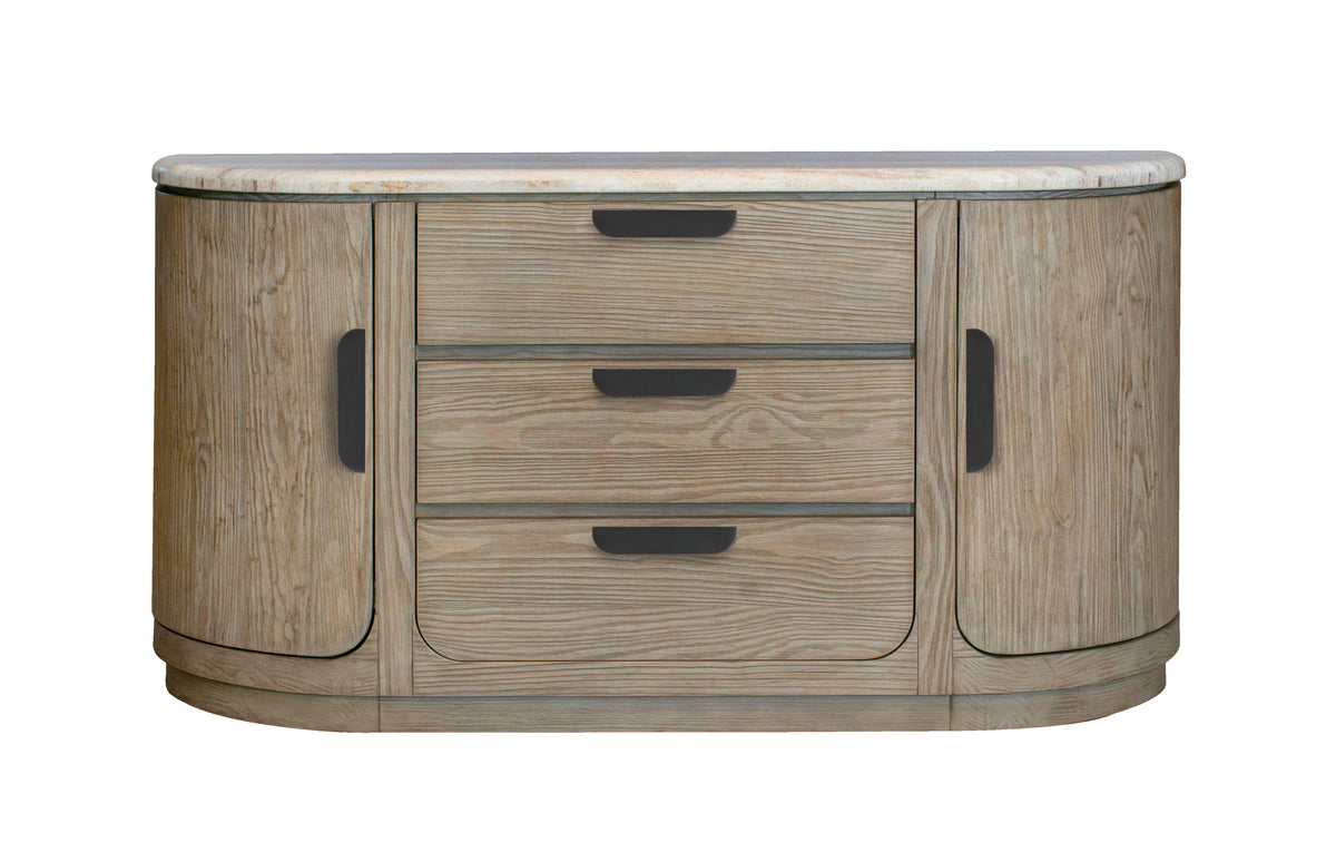 Braelyn Dorian Grey Stone Top Buffet - D5874-14