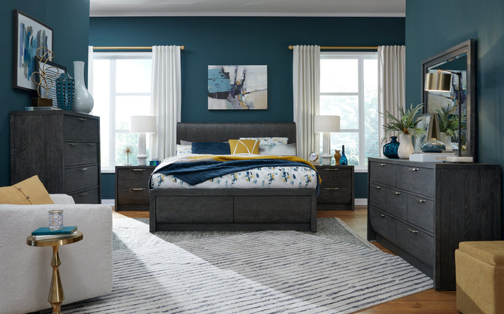 Kinsley Black Heron California King Panel Bed - B5890-74