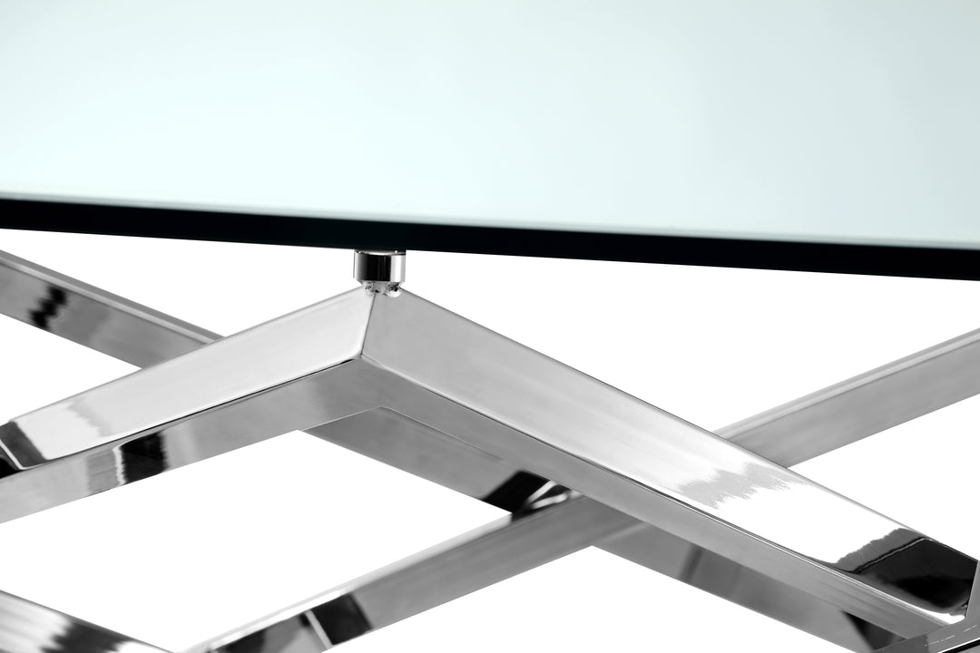 Lenox Square Acadia White Rectangular Sofa Table - T3790-73