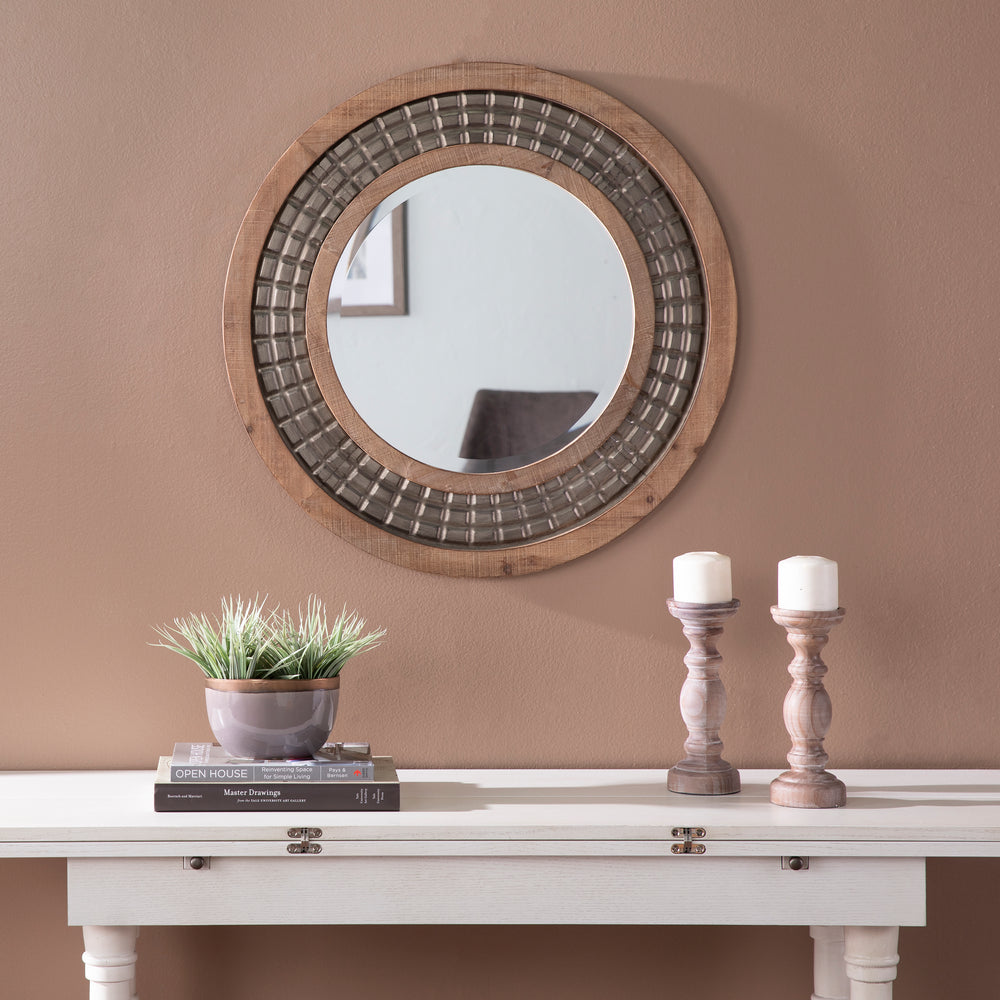 American Home Furniture | SEI Furniture - Arajuno Round Decorative Mirror