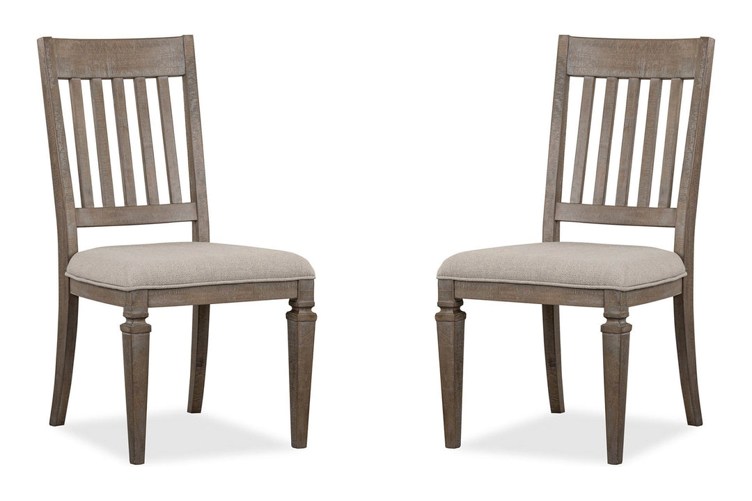 Lancaster Dovetail Grey Upholstered Side Chair - Set of 2 - D4352-62