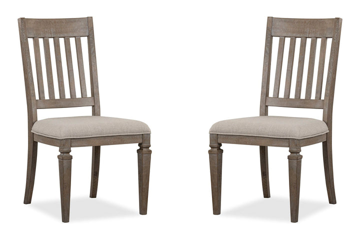 Lancaster Dovetail Grey Upholstered Side Chair - Set of 2 - D4352-62