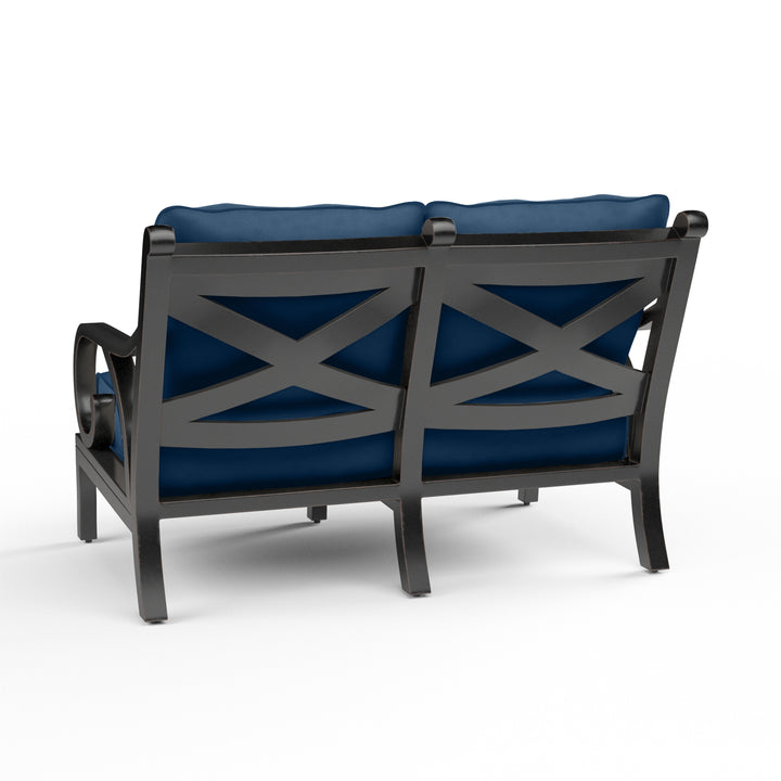 Monterey Loveseat in Spectrum Indigo w/ Self Welt