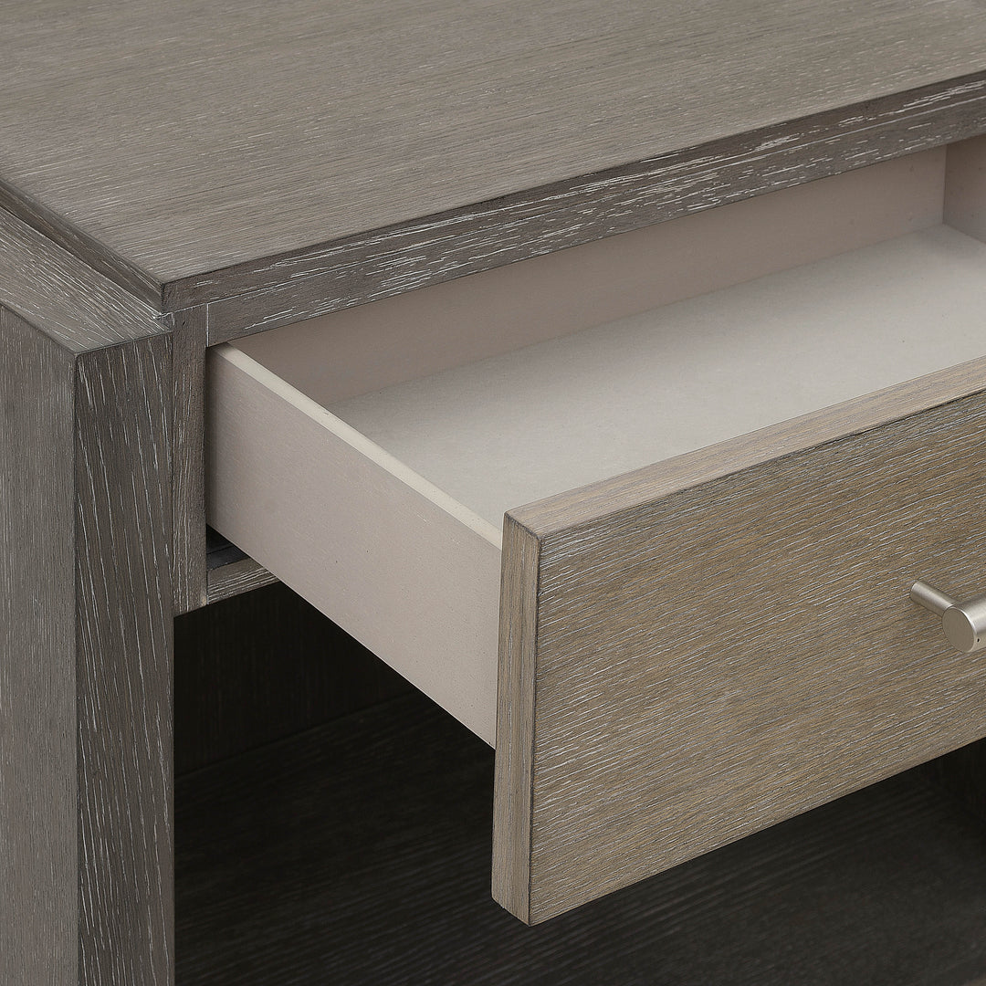 Anderson Park Moose Trail And Frontier Brown Open Nightstand - P402141