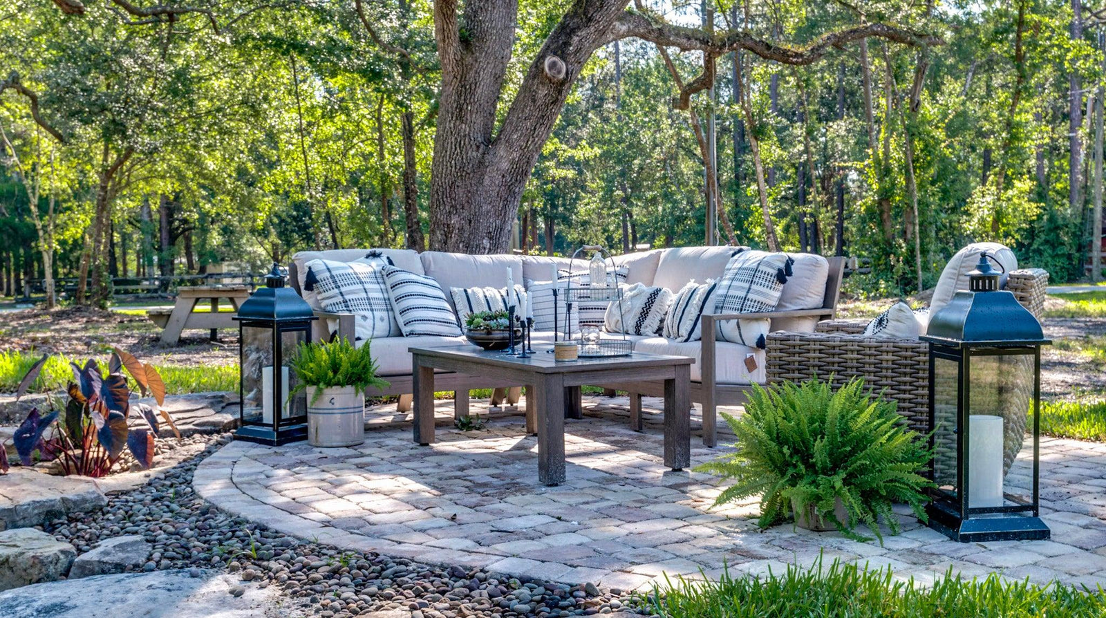 American Home Furniture | Sunset West - Laguna Sectional in Canvas Flax, No Welt