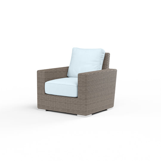 Coronado Club Chair in Canvas Skyline w/ Self Welt