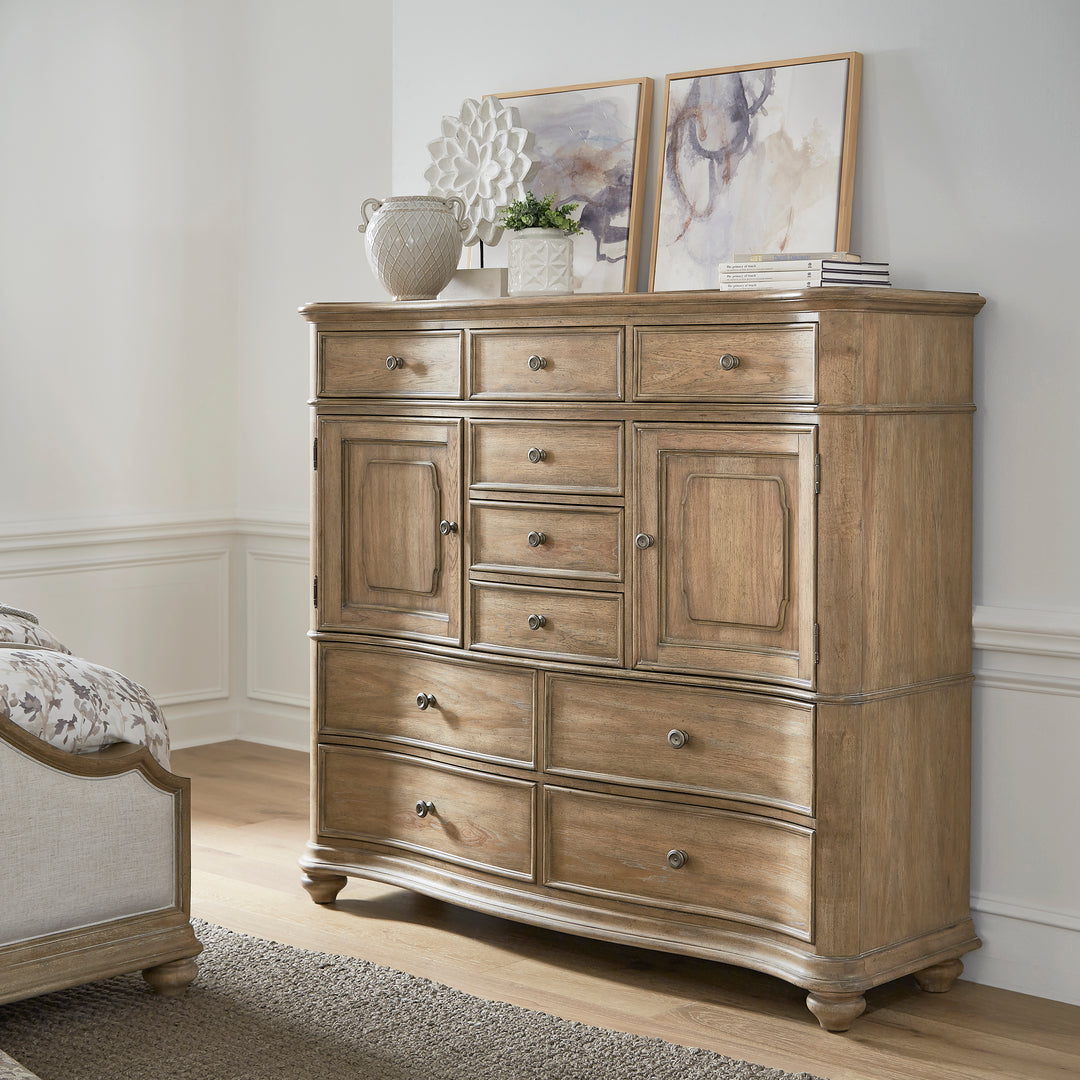 Weston Hills Flax Seed 10 Drawer Master Chest - P293-BR-K12