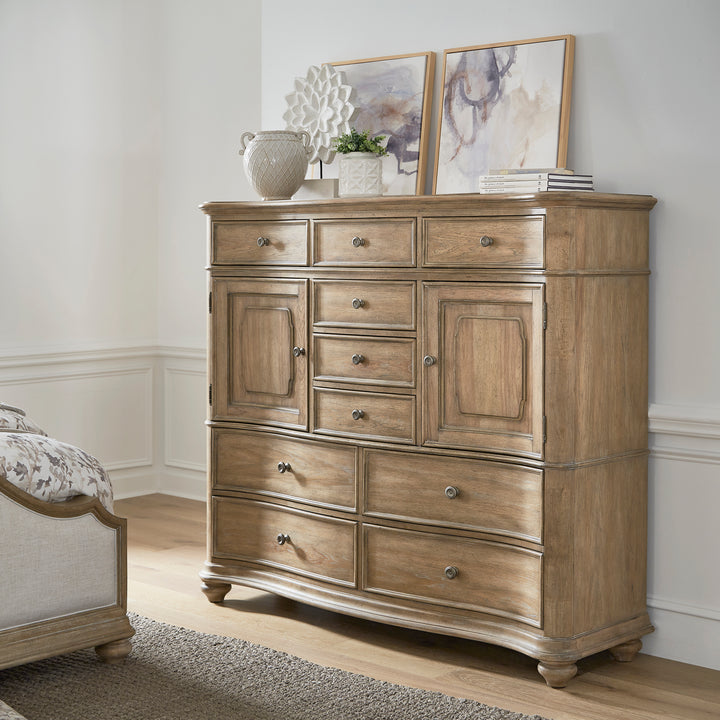 Weston Hills Flax Seed 10 Drawer Master Chest - P293-BR-K12