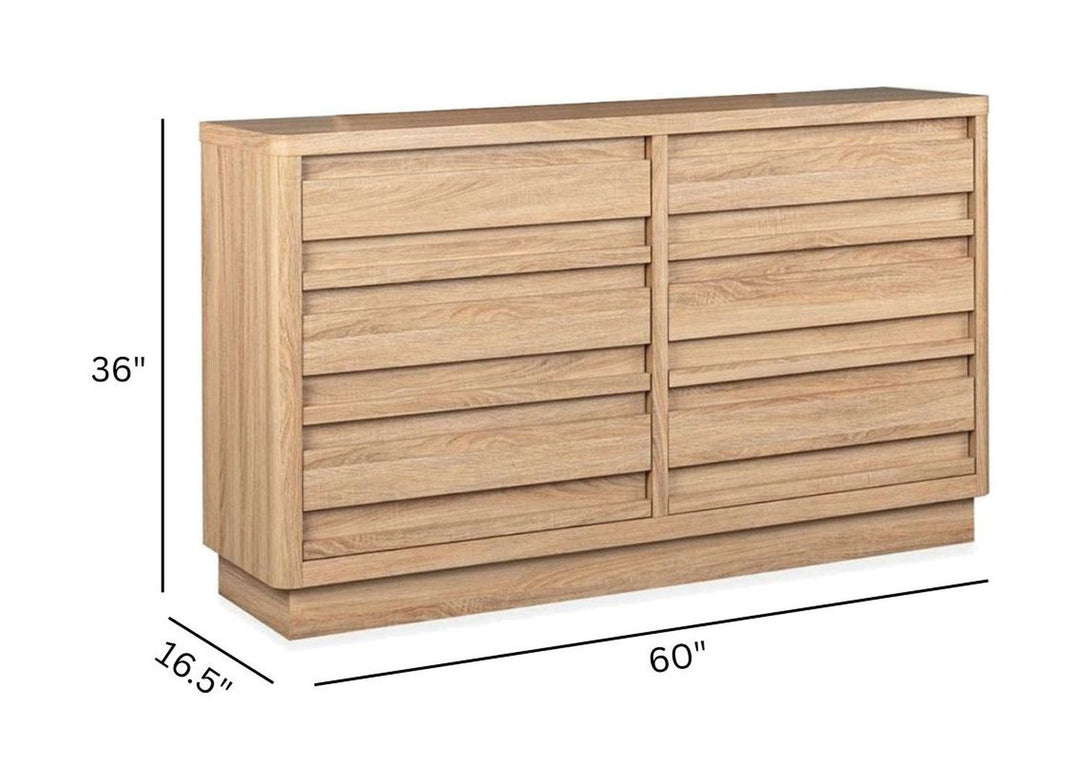 Brentwood Heights Provincial Brown Double Drawer Dresser - B6381-22