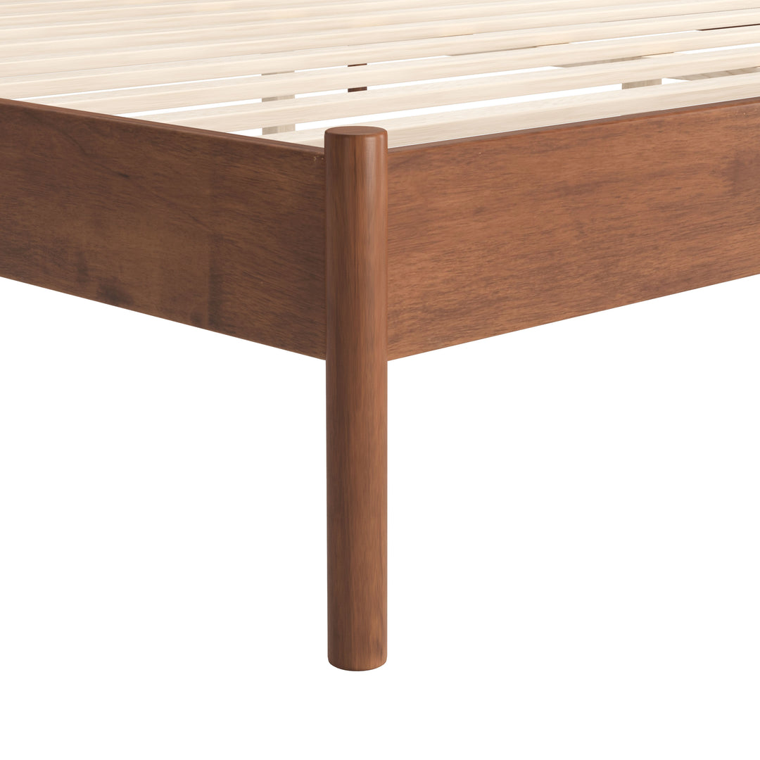 Netz King Bed Black & Walnut
