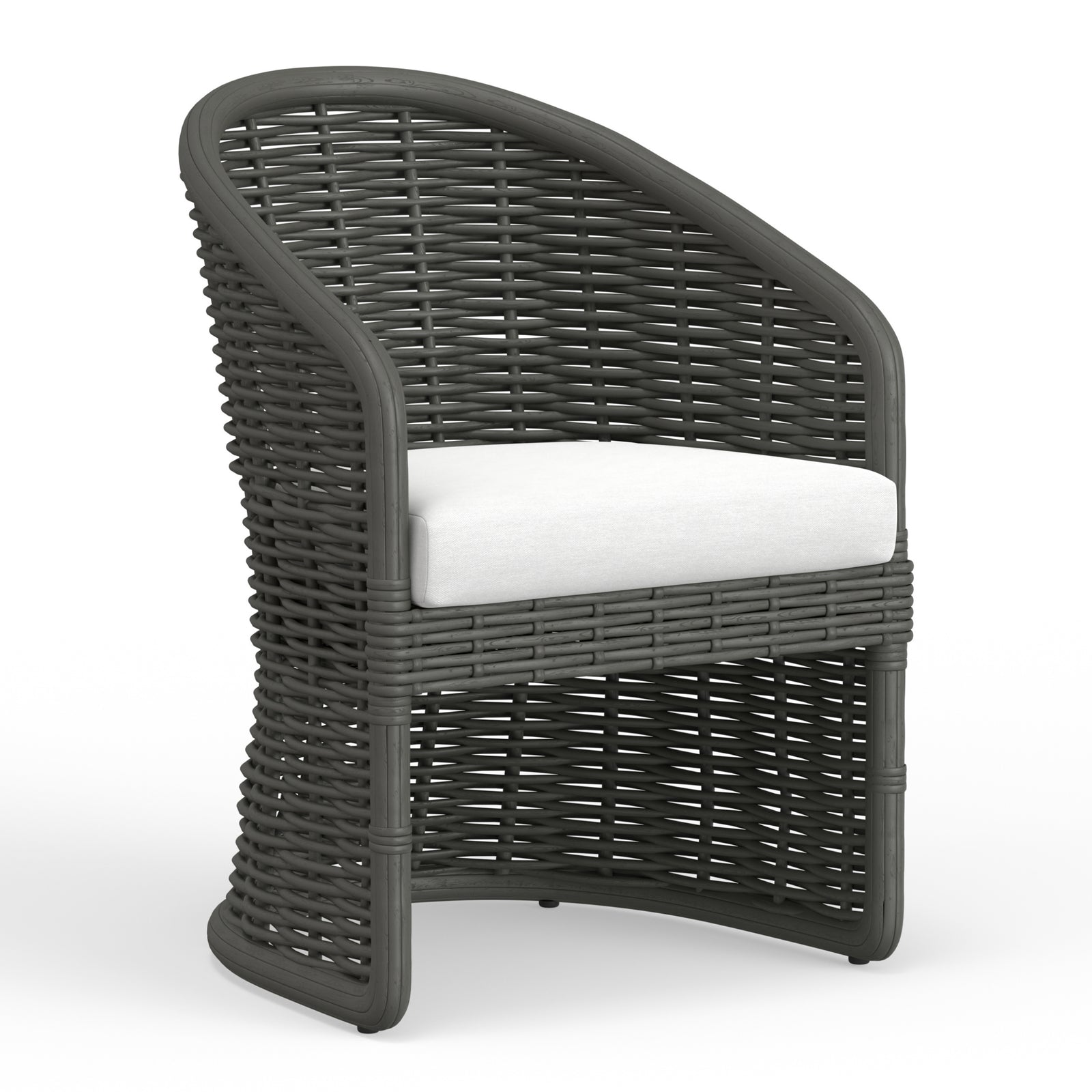 Cabo Dining Chair in Soothe Pearl w/ Flange Welt