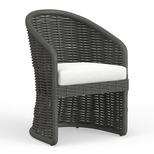 Cabo Dining Chair in Soothe Pearl w/ Flange Welt