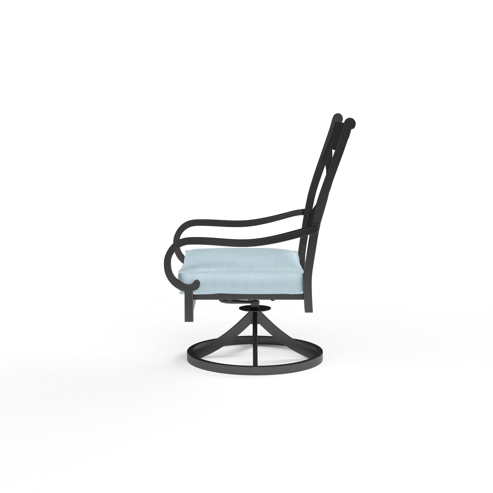 Monterey Swivel Dining Chair in Canvas Skyline w/ Self Welt