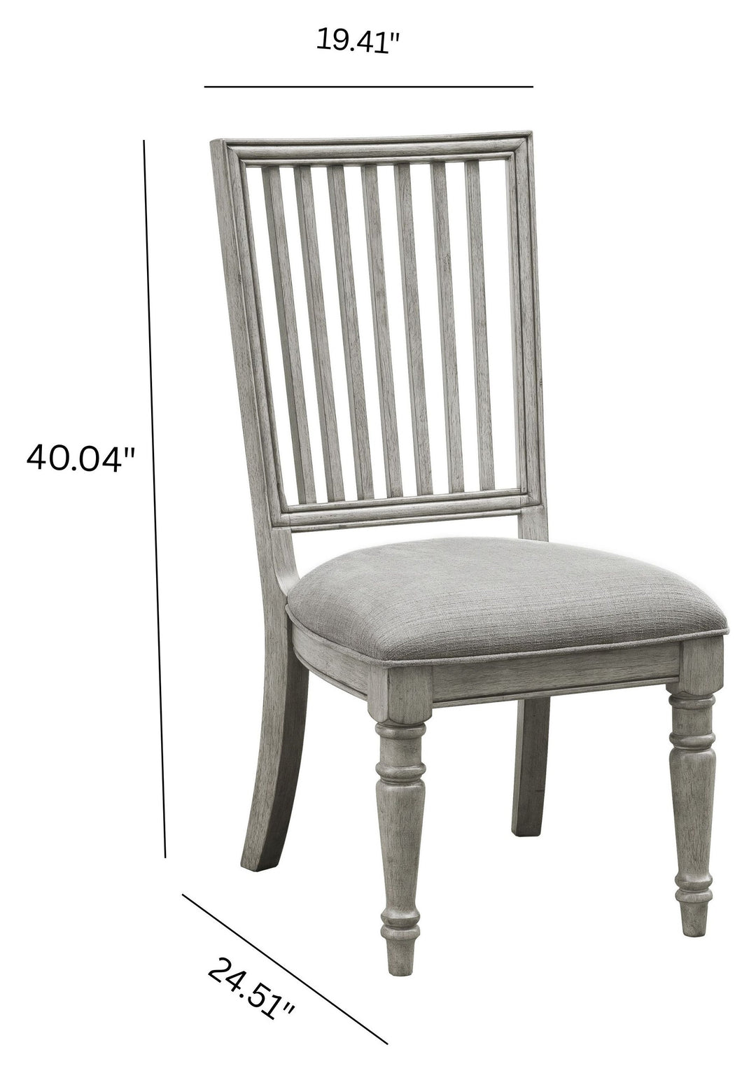 Madison Ridge Bluff Grey Farmhouse Side Chair - Set of 2 - P091260