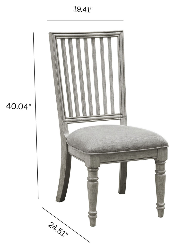 Madison Ridge Bluff Grey Farmhouse Side Chair - Set of 2 - P091260