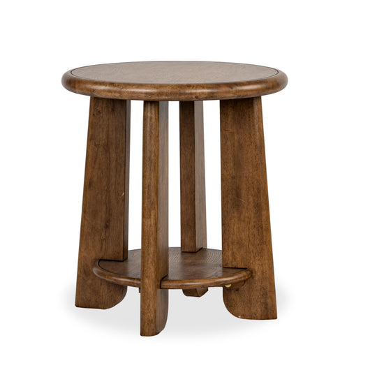 Tanner Tawny Brown Round End Table - T6354-05