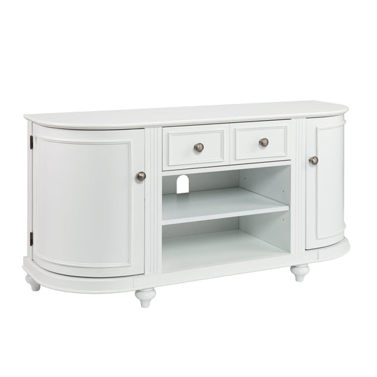 SEI Furniture Dandridge White TV Stand MEDIA + TV STANDS