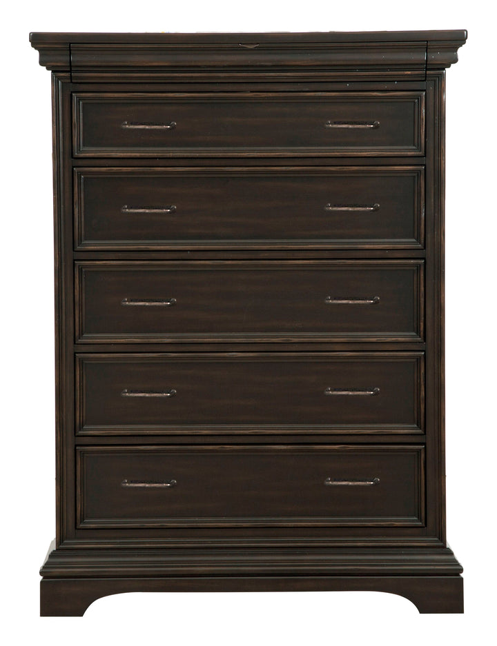 Caldwell Smoked Molasses 6 Drawer Chest - P012124