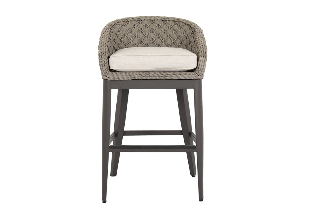 American Home Furniture | Sunset West - Marbella Barstool in Echo Ash w/ Self Welt