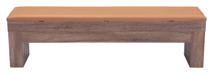 Bonker Storage Bench (Set of 2) Brown - AmericanHomeFurniture