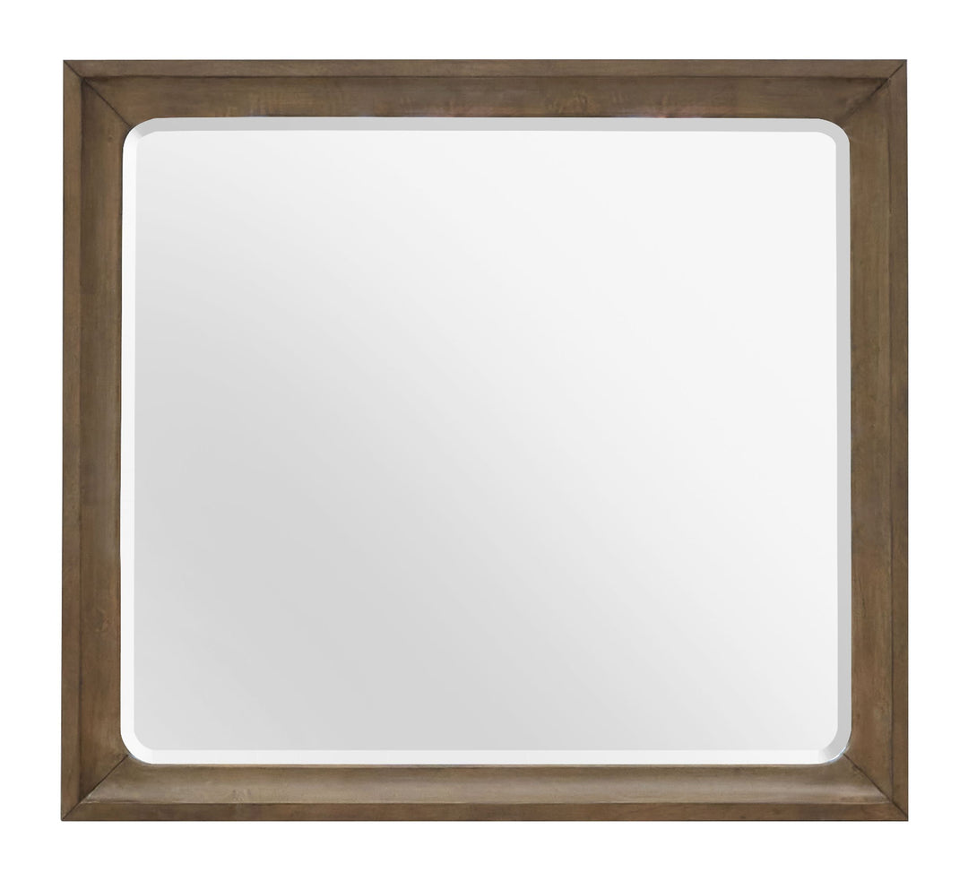 Lindon Belgian Wheat And Coffee Bean Double Drawer Dresser With Landscape Mirror - B5570-2240