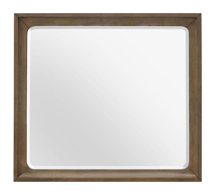 Lindon Belgian Wheat And Coffee Bean Double Drawer Dresser With Landscape Mirror - B5570-2240