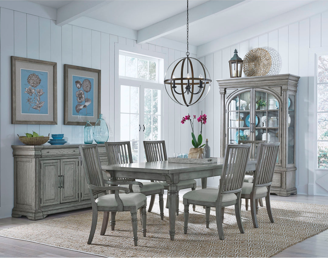 Madison Ridge Bluff Grey Farmhouse Server - P091302