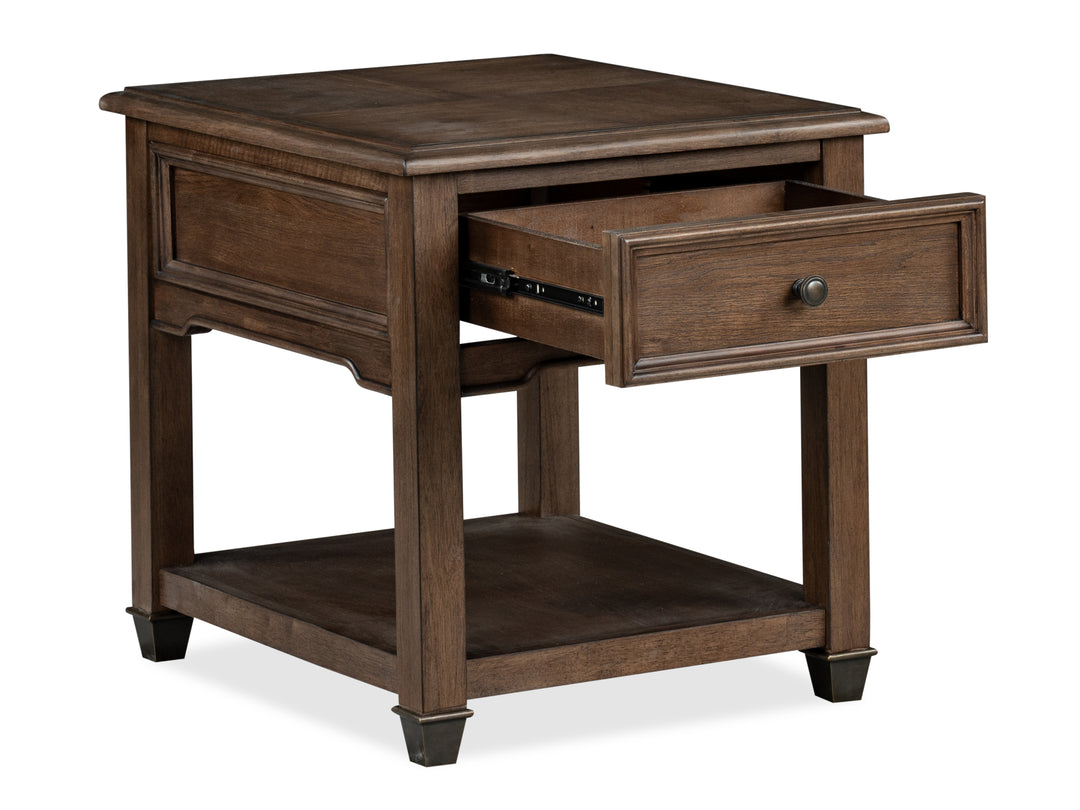 Cormac Brown Rectangular End Table - T6589-03
