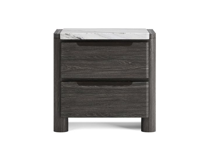 Keaton Black Drawer Nightstand - B6614-01