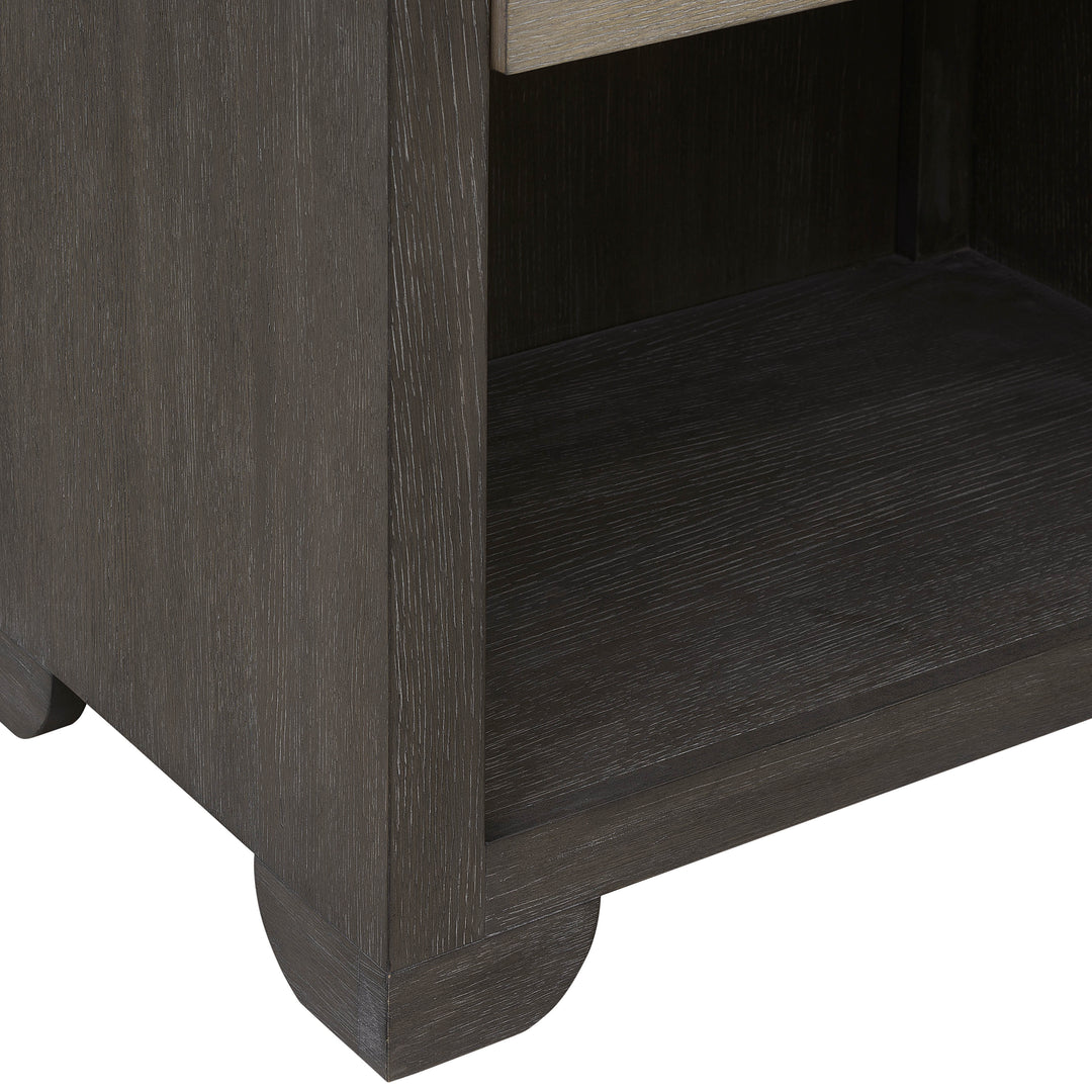 Anderson Park Moose Trail And Frontier Brown Open Nightstand - P402141