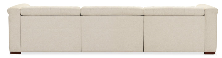 43.00"D x 126.00"W x 28.75"H/Beige