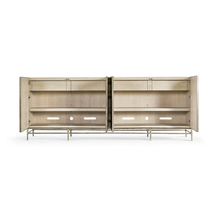 Water Diel Credenza - Jonathan Charles - AmericanHomeFurniture