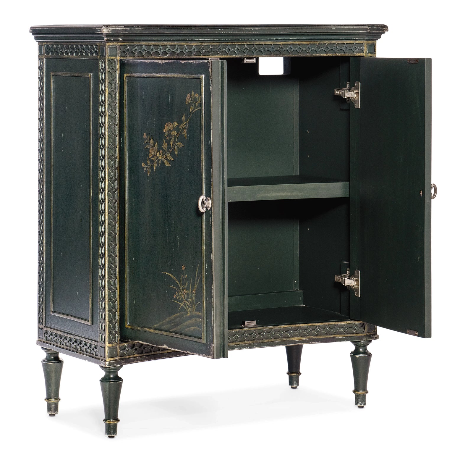 15.00"D x 32.75"W x 38.00"H/Charleston Green
