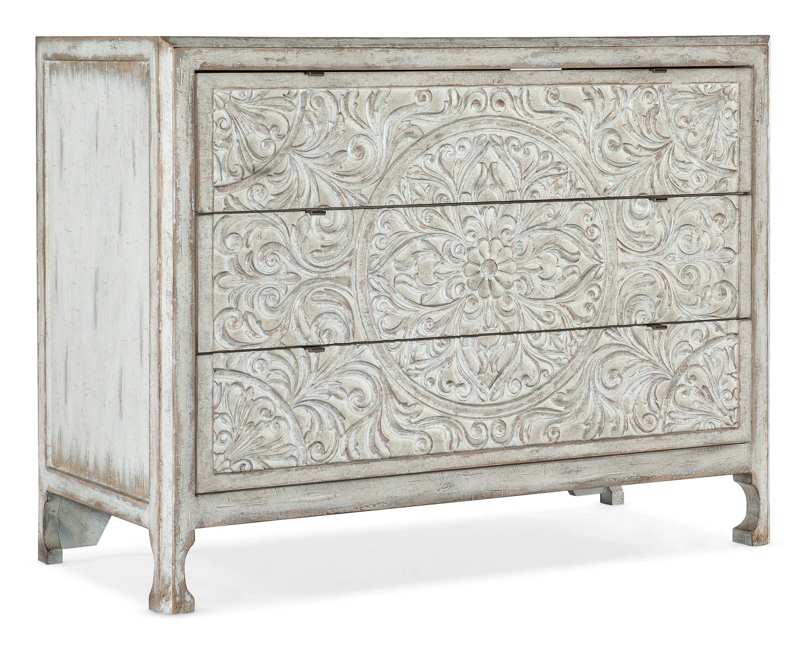 American Home Furniture Hooker Furniture La Grange Lockhart Three-Drawer Accent Chest