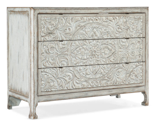 American Home Furniture Hooker Furniture La Grange Lockhart Three-Drawer Accent Chest