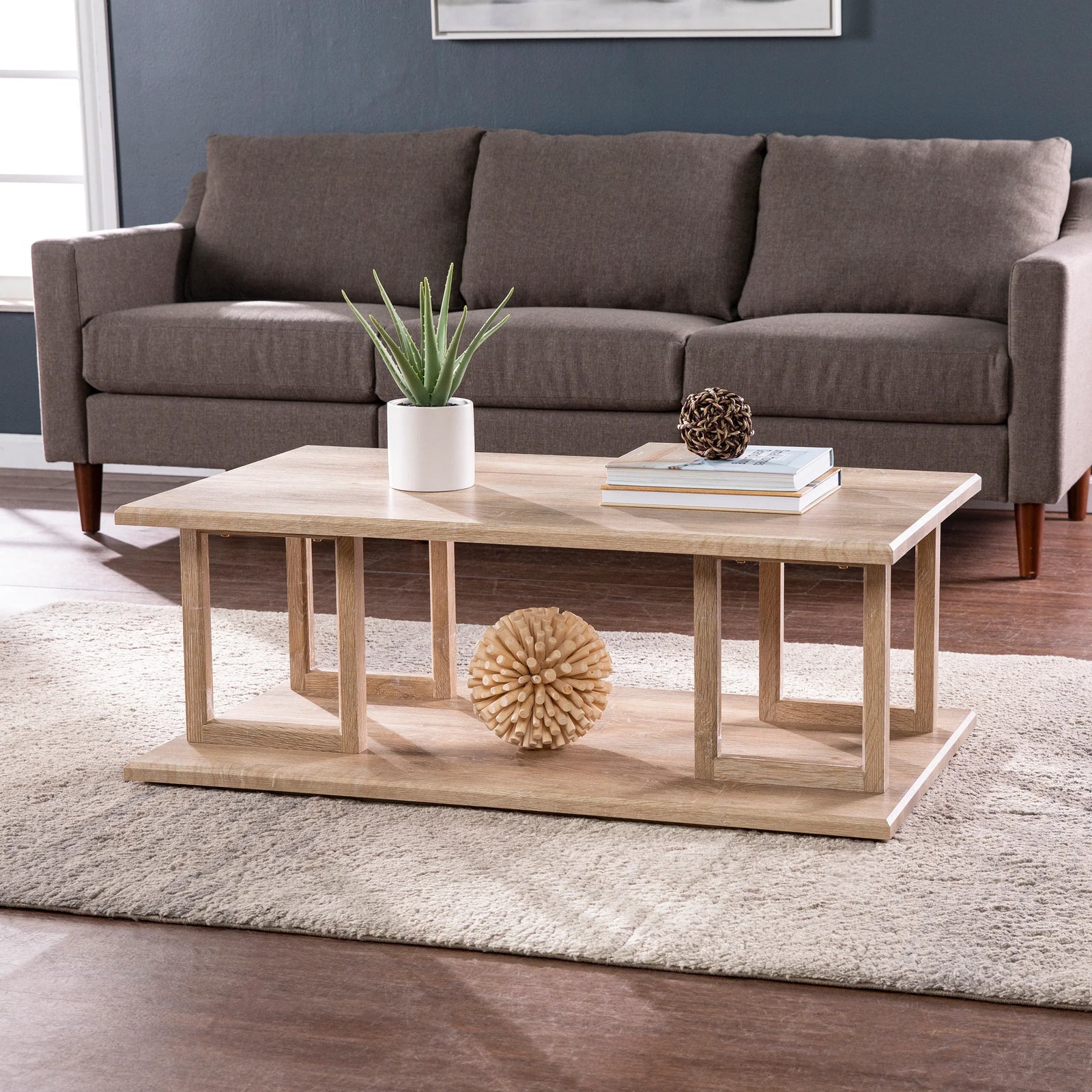 SEI Furniture Markworth Geometric Coffee Table COFFEE TABLES