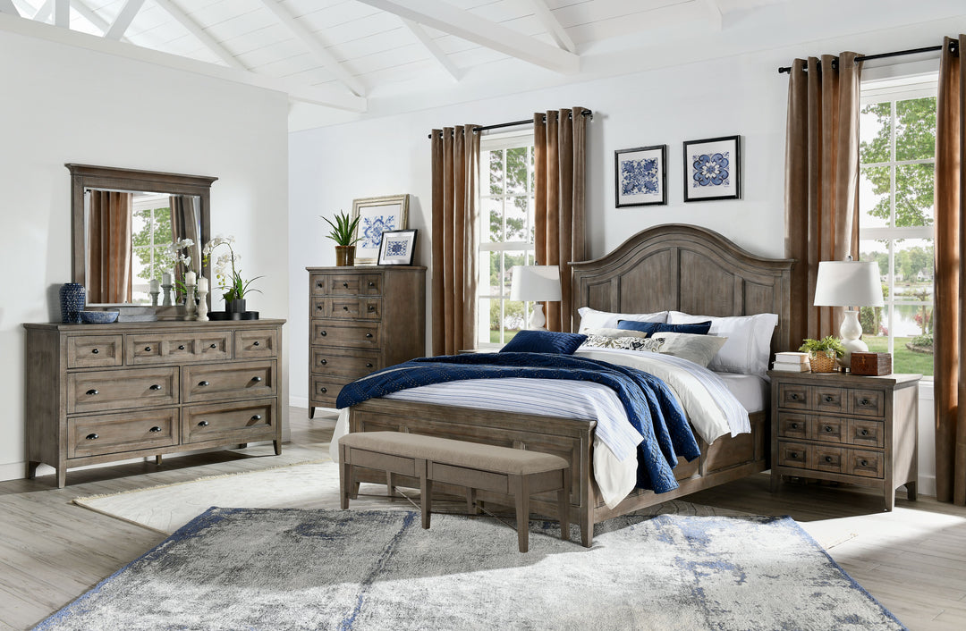 Paxton Place Dovetail Grey Drawer Nightstand - B4805-01