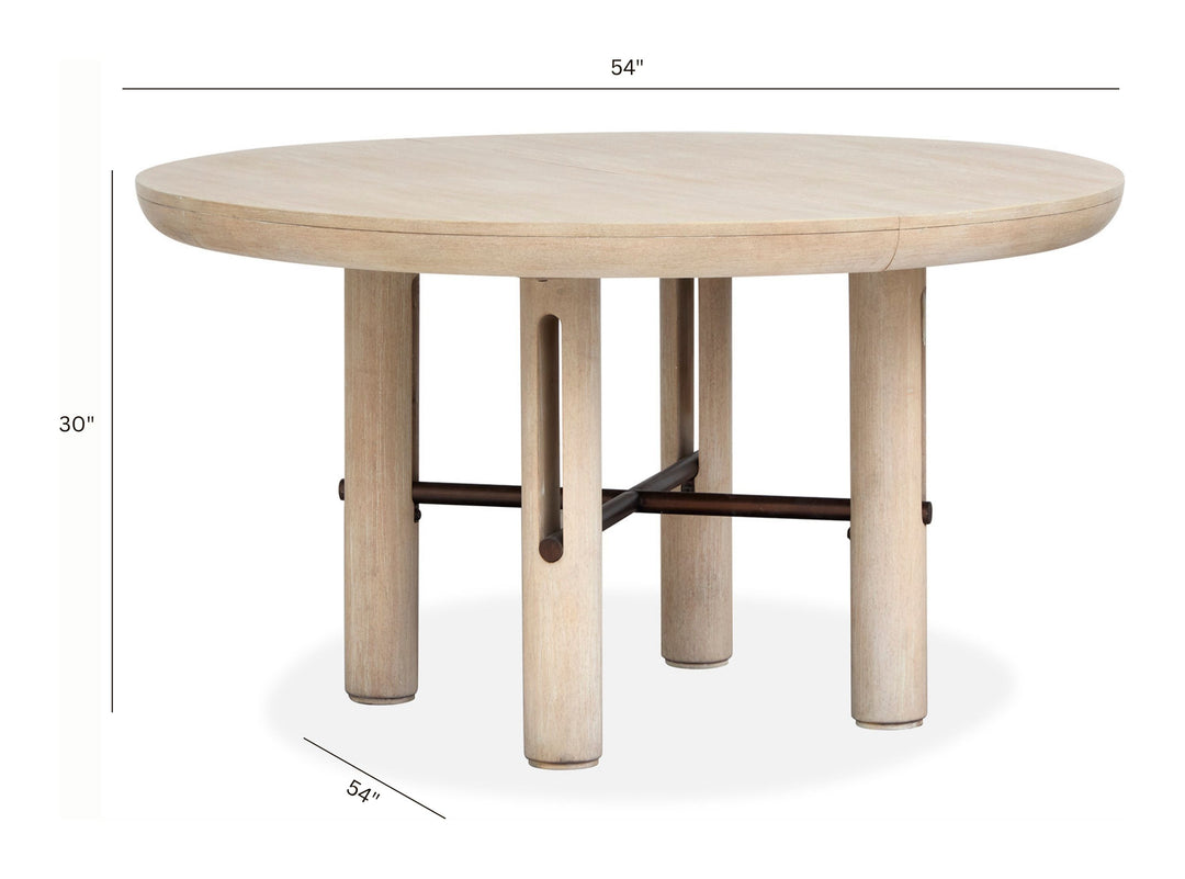 Sunset Cove Sanibel Brown Extendable Round Dining Table - D5783-24
