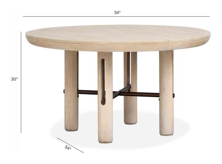 Sunset Cove Sanibel Brown Extendable Round Dining Table - D5783-24