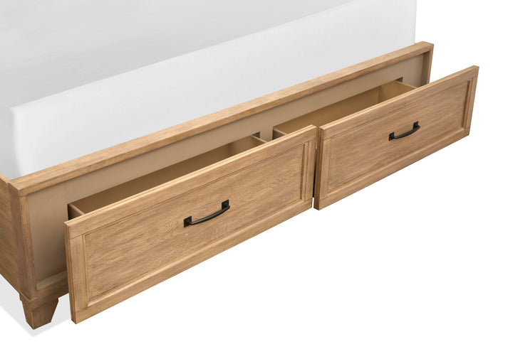 Coventry Honey Wheat California King Panel Storage Bed - B6480-74A