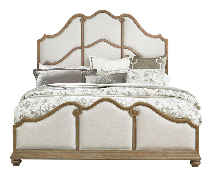 Weston Hills Flax Seed King Upholstered Bed - P293-BR-K3