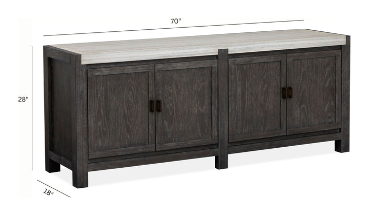 Plum Creek Ravenwood Black Door Console - H5990-33