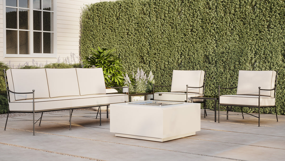 Provence Sofa in Canvas Skyline w/ Self Welt