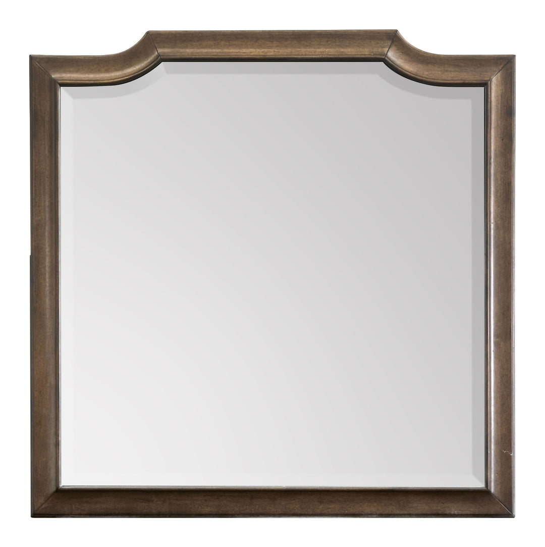 Sugar Mill Spiced Rum Drawer Dresser With Shaped Mirror - B5832-2045