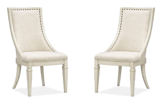 Newport Alabaster Upholstered Arm Chair - Set of 2 - D5430-73
