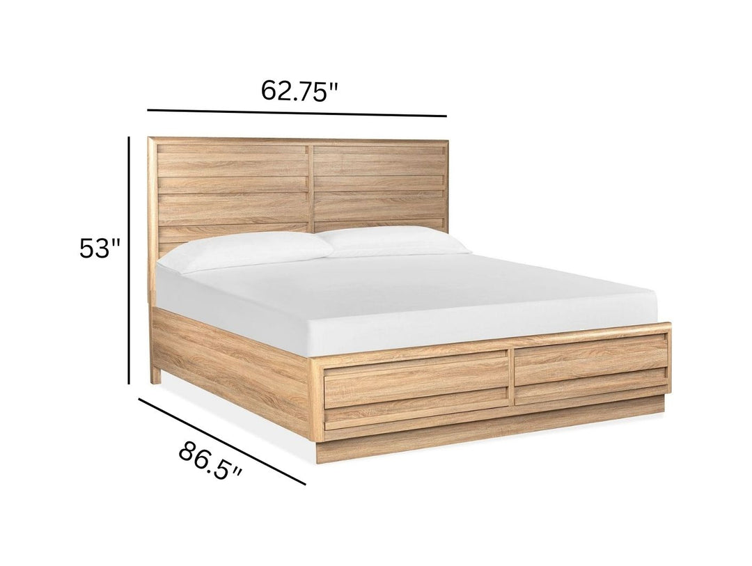Brentwood Heights Provincial Brown Queen Panel Storage Bed - B6381-54A